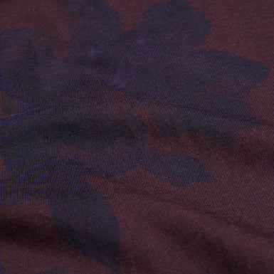 Men's Vendis-Ss Regular Fit Floral Printed T-Shirt Maroon