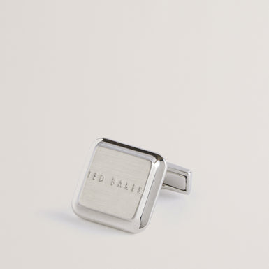 Men's Tedly-Branded Cufflinks Silver