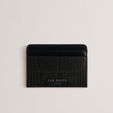 Men's Etan-Etched Leather Wallet & Cardholder Black