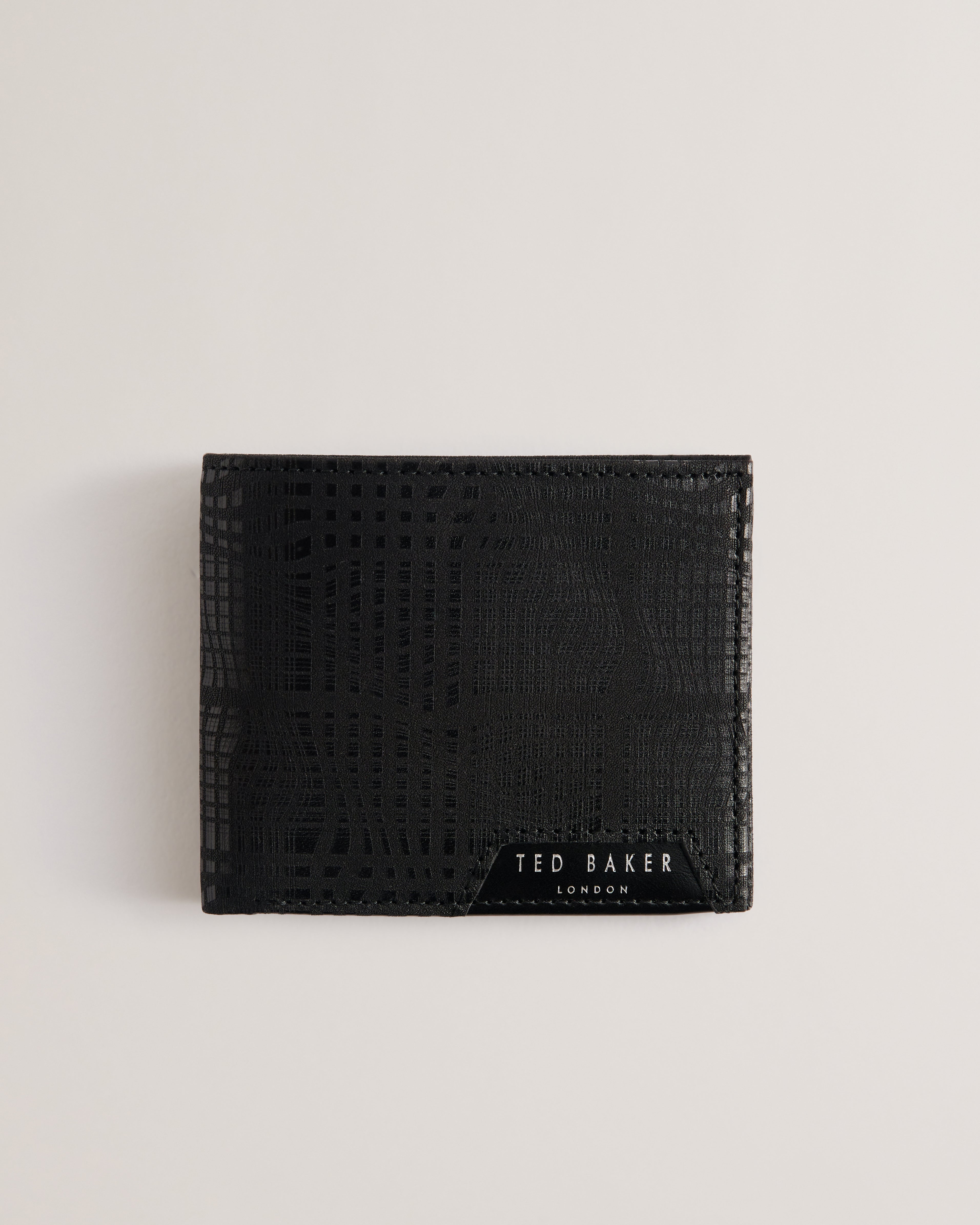 Men's Etan-Etched Leather Wallet & Cardholder Black