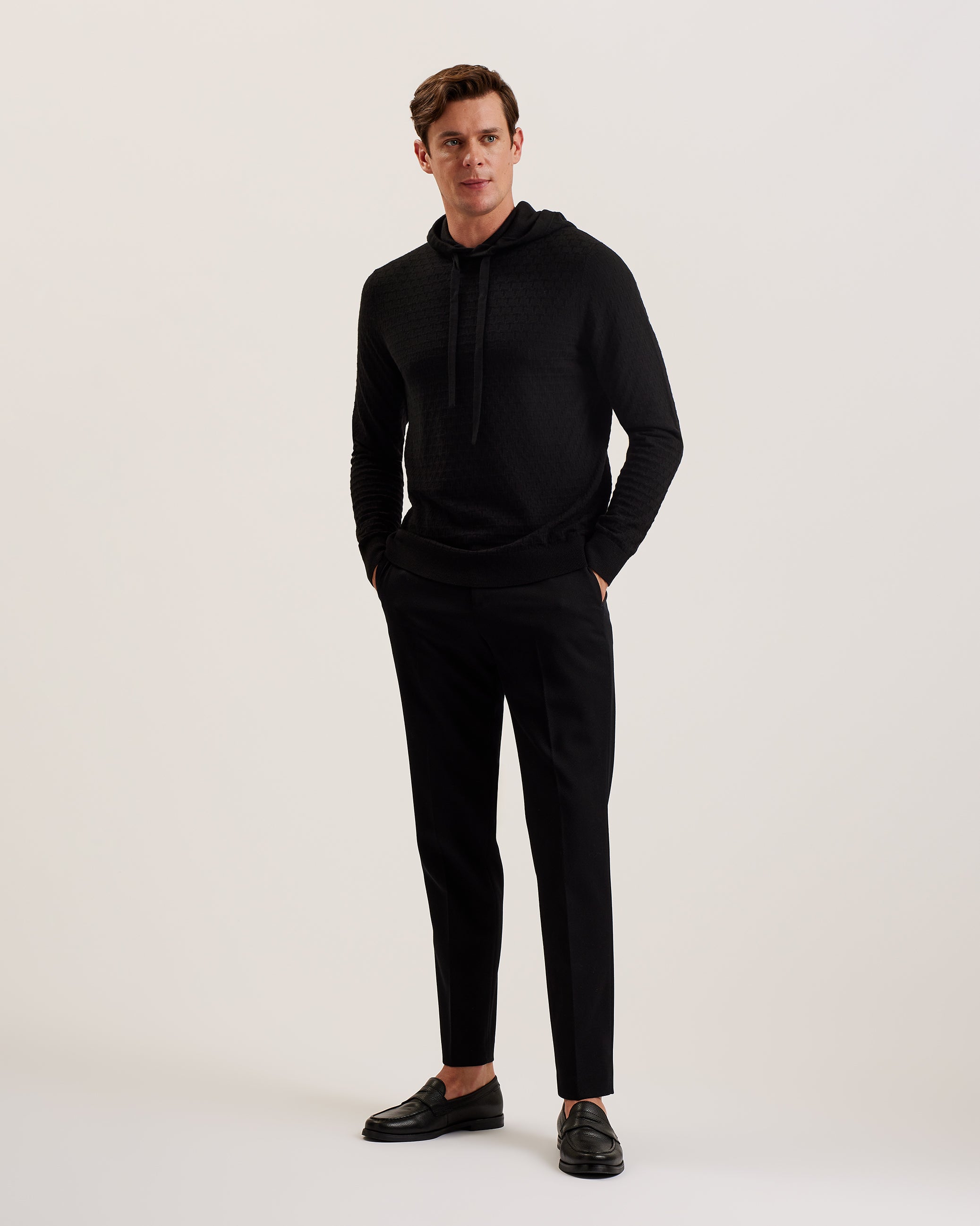 Men's Loular-Regular T Stitch Hoodie Black