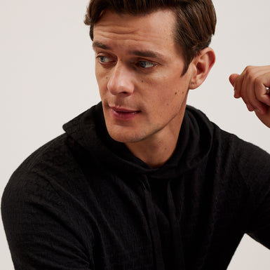 Men's Loular-Regular T Stitch Hoodie Black