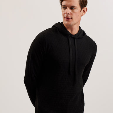 Men's Loular-Regular T Stitch Hoodie Black