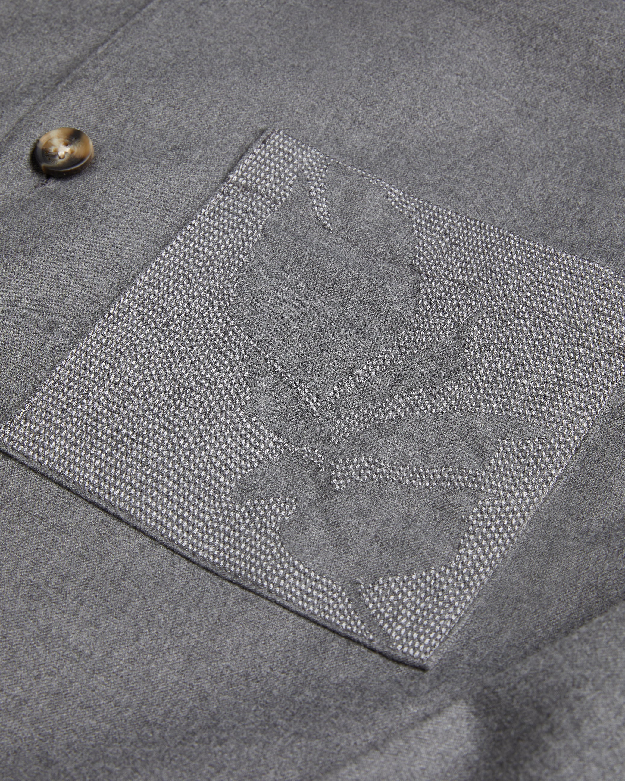 Men's Gaius-Ls Oversized Wool Blend Shirt Lt-Grey