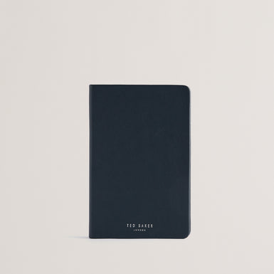 Men's Carlll-Textured Pu A5 Notebook Navy