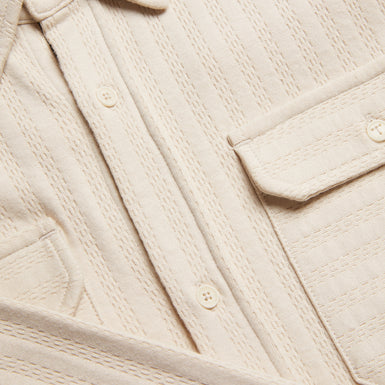 Men's Belza-Ls Regular Fit Textured Shirt Beige