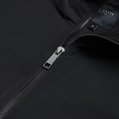 Men's Basham-Nylon Sateen Hooded Jacket Black