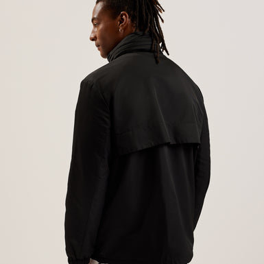 Men's Basham-Nylon Sateen Hooded Jacket Black