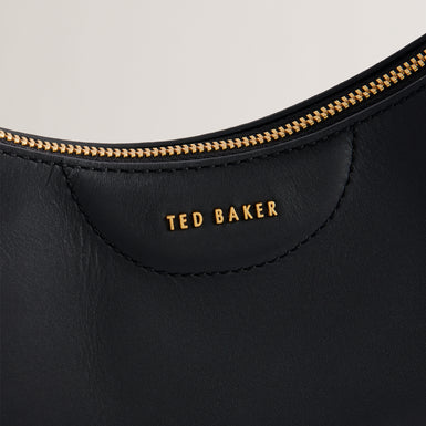 Women's Essiy-Webbing Leather Crossbody Bag Black