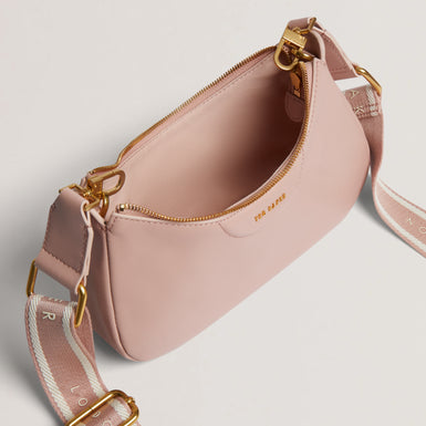 Women's ESSIY-Webbing Leather Crossbody Bag