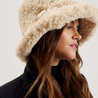 FLUFFYI: Faux Shearling Bucket Hat