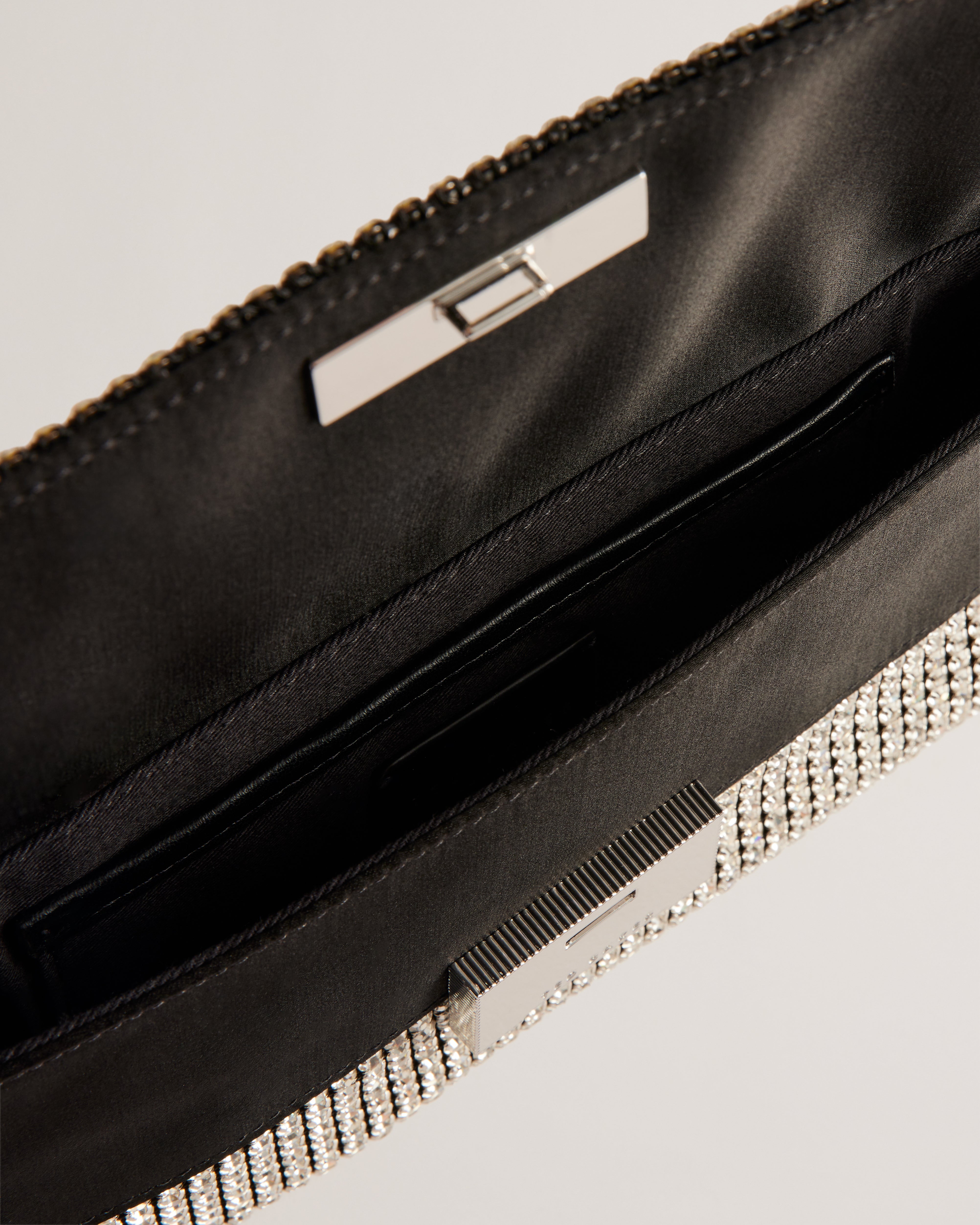 Women's Kristn-Crystal Long Fold Over Crossbody Silver