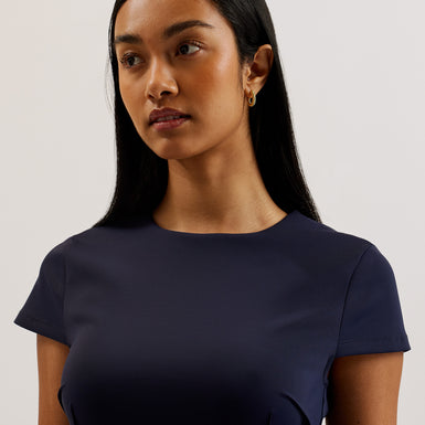 Women's Percell-Neoprene Skater Dress Navy