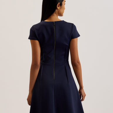 Women's Percell-Neoprene Skater Dress Navy