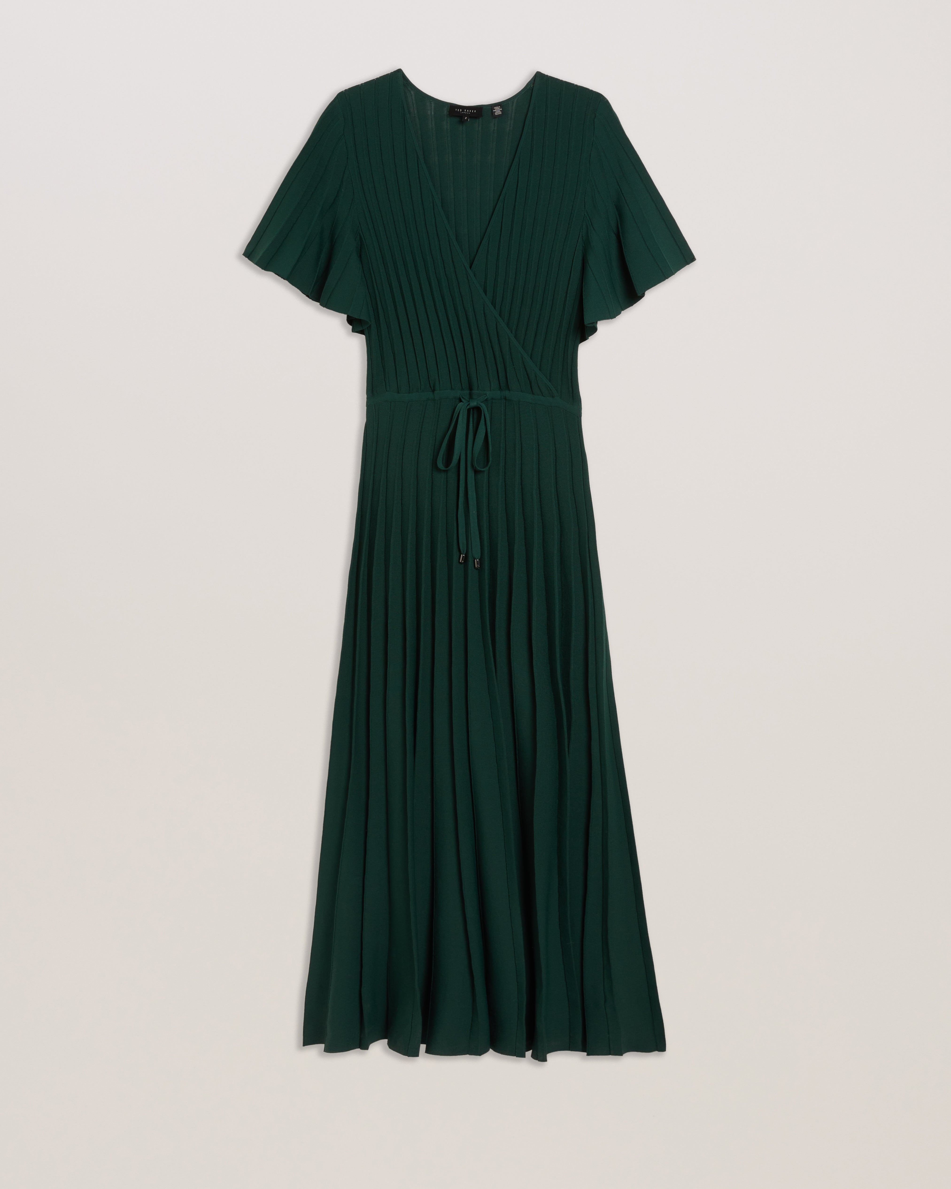 Women's Mariiya-Angel Sleeve Knit Maxi Dress Dk-Green
