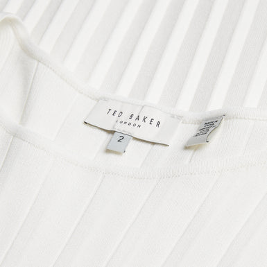 Women's Iivanna-Crew Neck Fluted Sleeve Knit Top Ivory