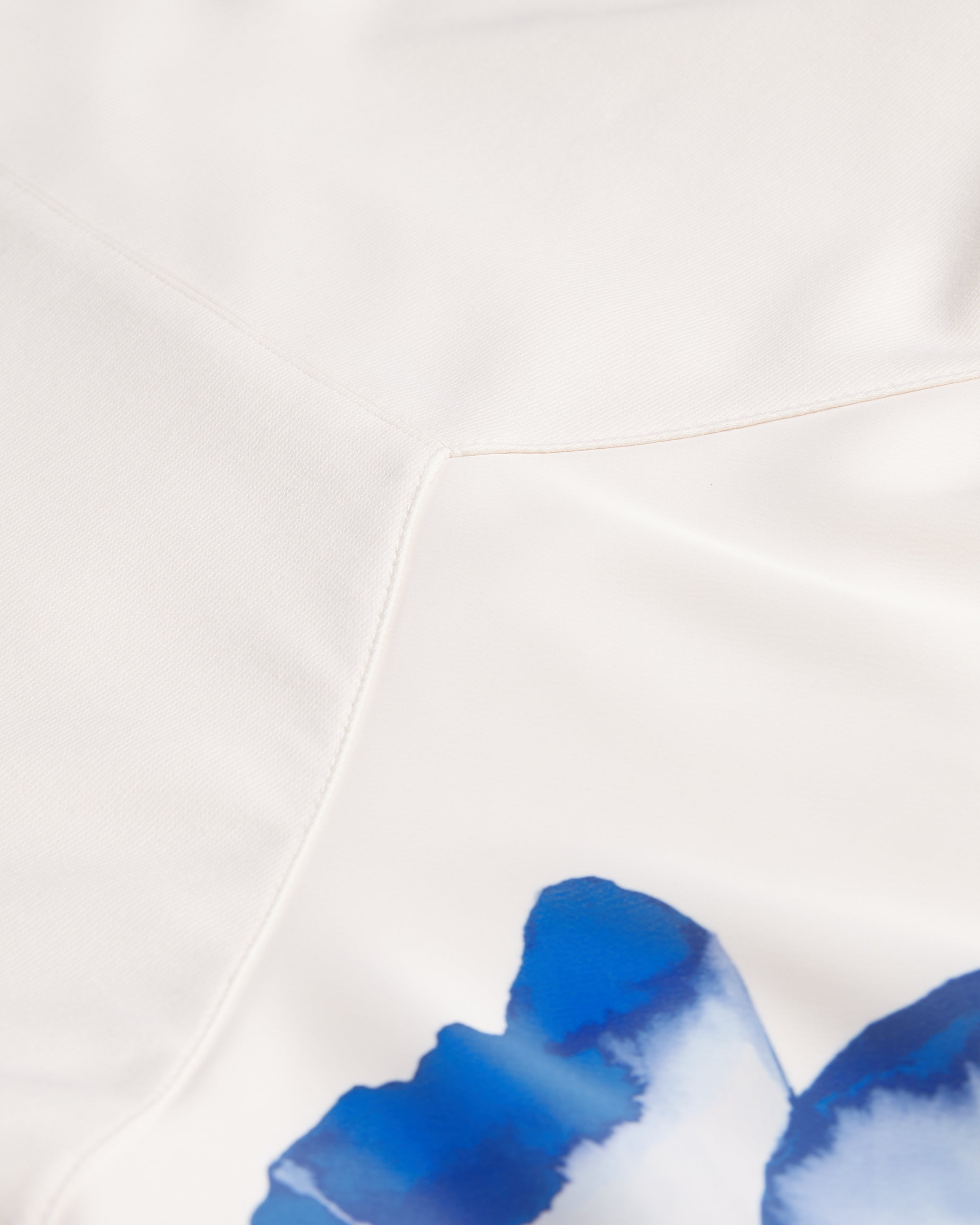 Women's Mitzic-Ponte Bodice Printed Satin Midi Dress Ivory