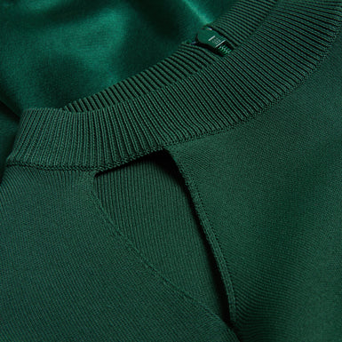 Women's Alfeios-Cut Out Midi Knit Dress & Front Slit Dk-Green