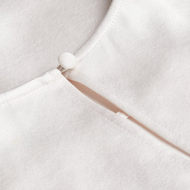 Women's Siroi-Short Sleeve Satin Crew Neck Top Ivory