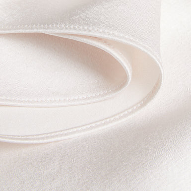 Women's Siroi-Short Sleeve Satin Crew Neck Top Ivory