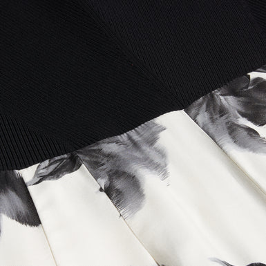 Women's Nalco-Bardot Knit Bodice Print Trouser Jump Black