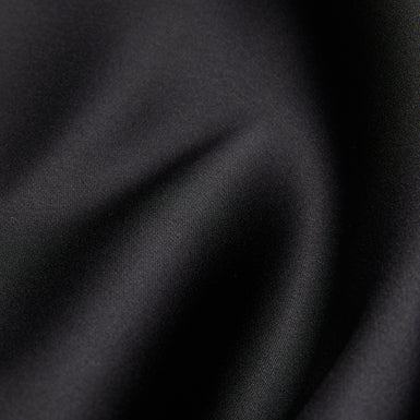 Women's Erva-Asymmetric Satin Wrap Midi Skirt Black