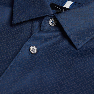 Men's Anshil-Ls Regular Jacquard Shirt Navy