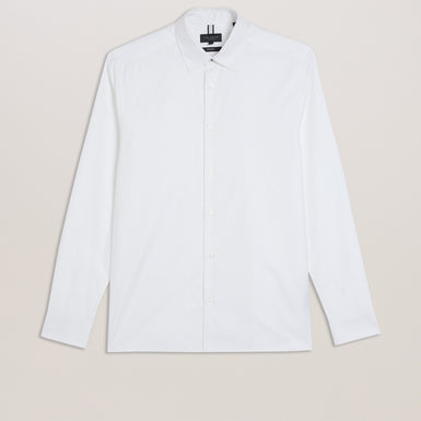 Men's Anshil-Ls Regular Jacquard Shirt White