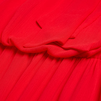 Women's Zebrina-Neck Tie Detail Long Sleeve Mini Red