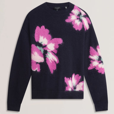 Women's PIPANN-Intarsia Knitted Floral Sweat