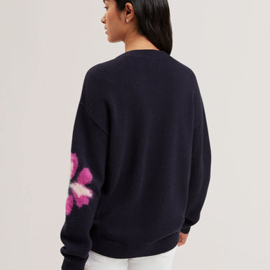 Women's PIPANN-Intarsia Knitted Floral Sweat
