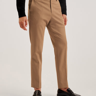 Men's Nalfant-Twill Smart Slim Tailored Trouser Tan