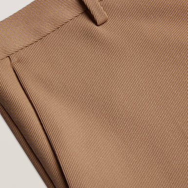 Men's Nalfant-Twill Smart Slim Tailored Trouser Tan