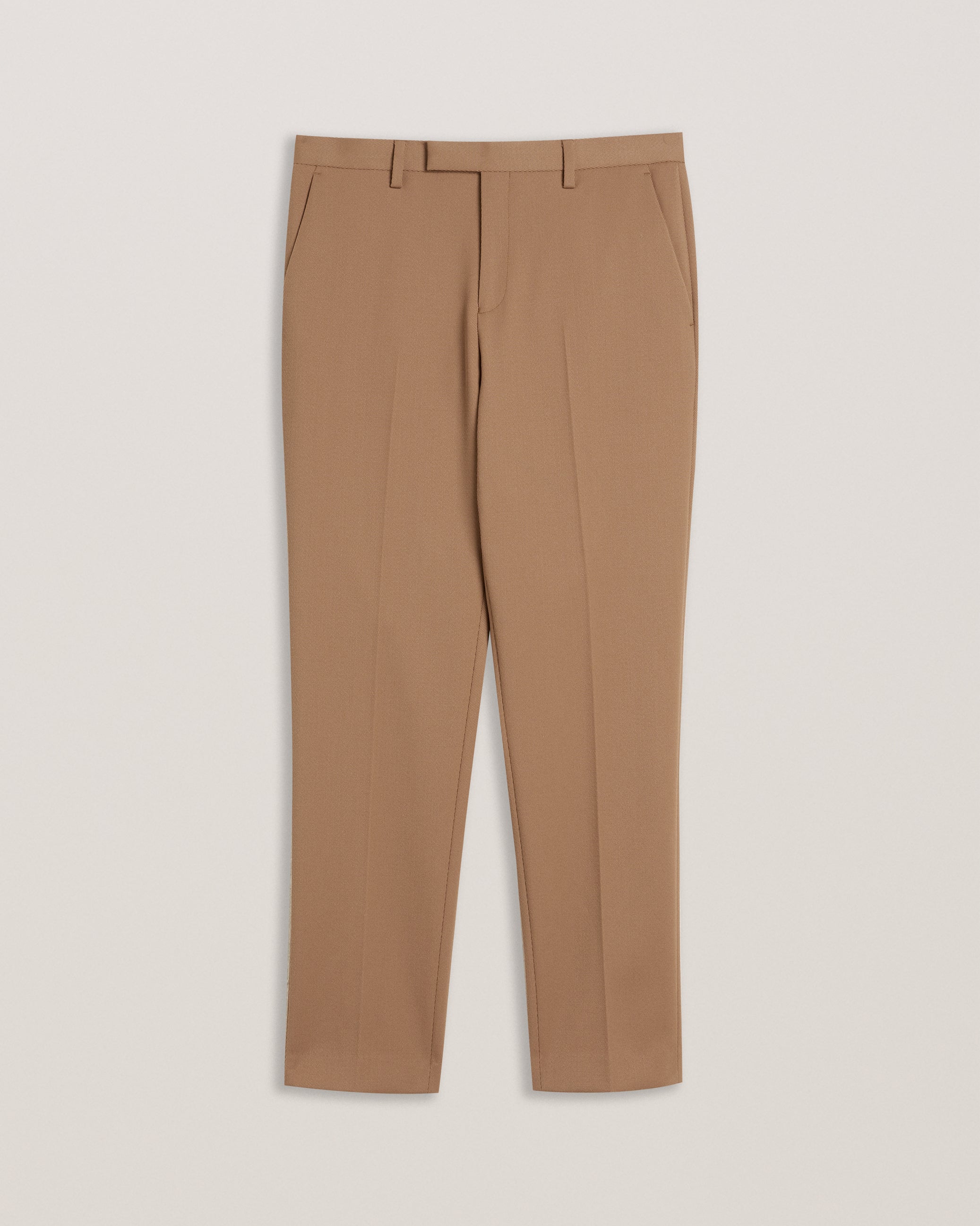 Men's Nalfant-Twill Smart Slim Tailored Trouser Tan