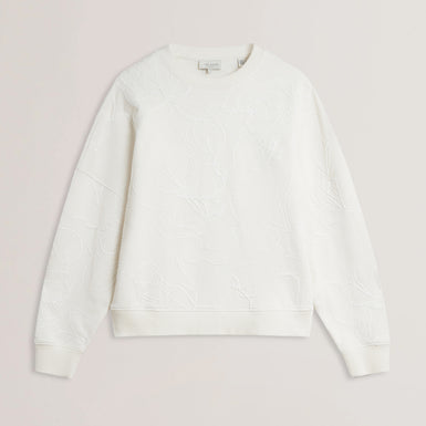 Womens JJOSIEE-Floral Embroidered Long Sleeve Sweatshirt