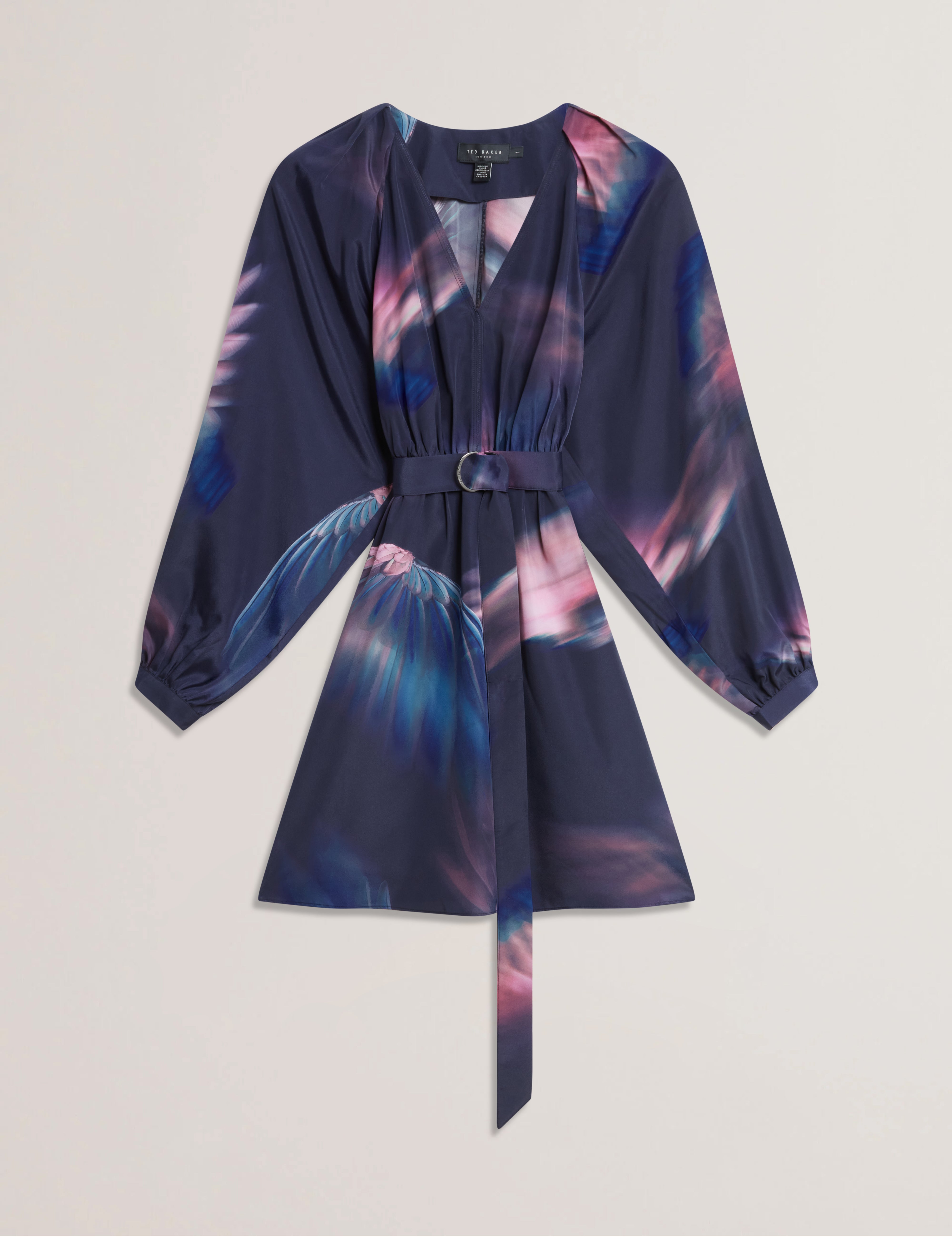 Women's ALTE-Printed Belted Mini Dress