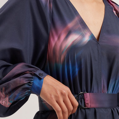 Women's ALTE-Printed Belted Mini Dress