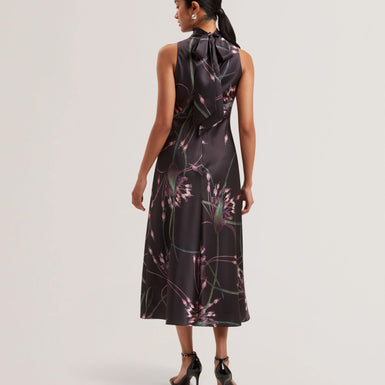 Women's Antua-Printed Cowl Neck Midi Slip Dress