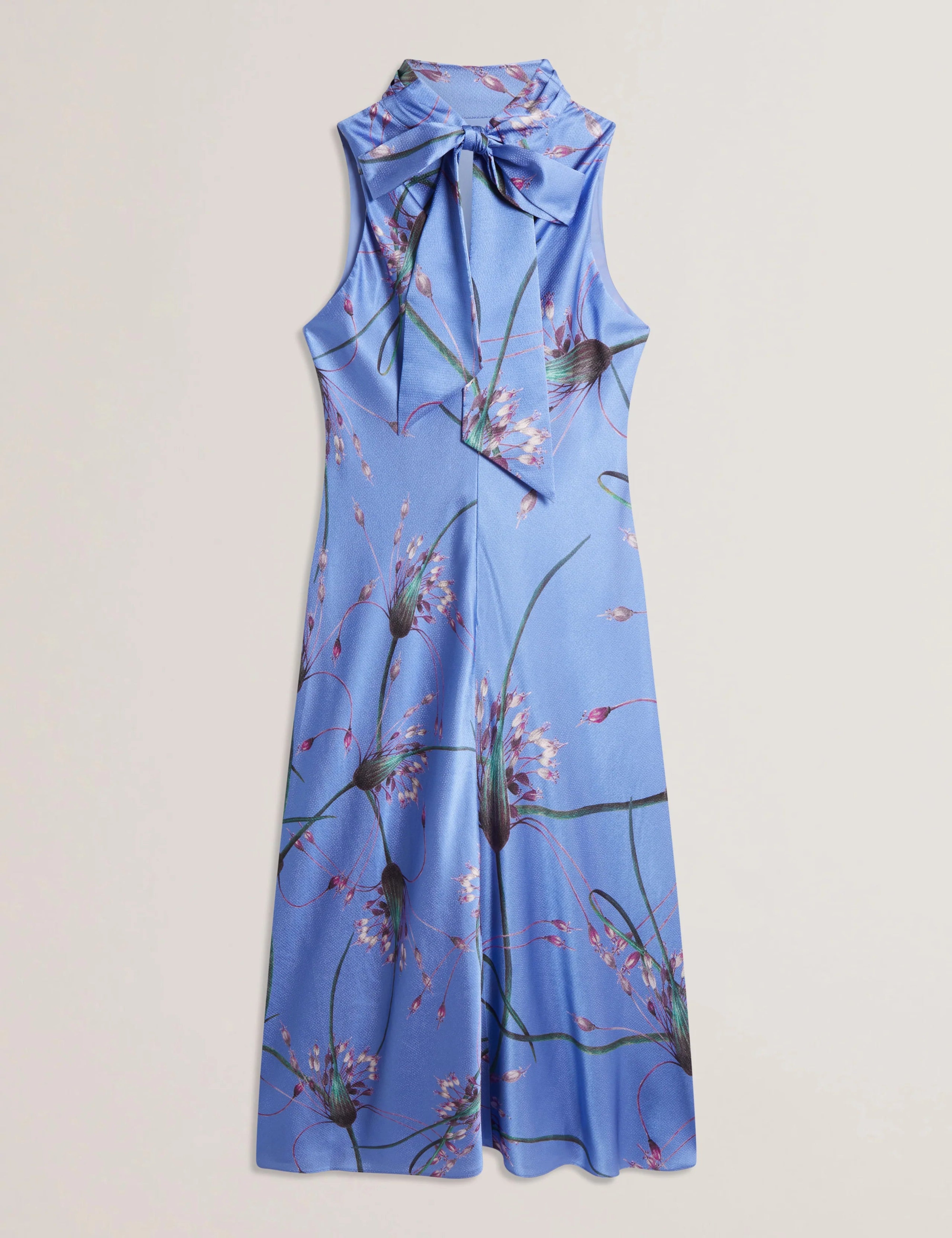 Women's ANTUA-Printed Cowl Neck Midi Slip Dress