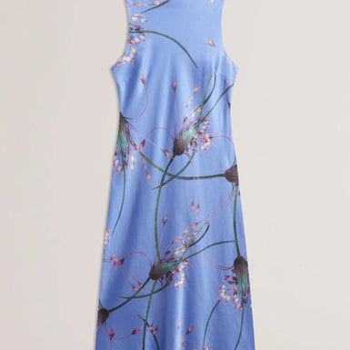 Women's ANTUA-Printed Cowl Neck Midi Slip Dress