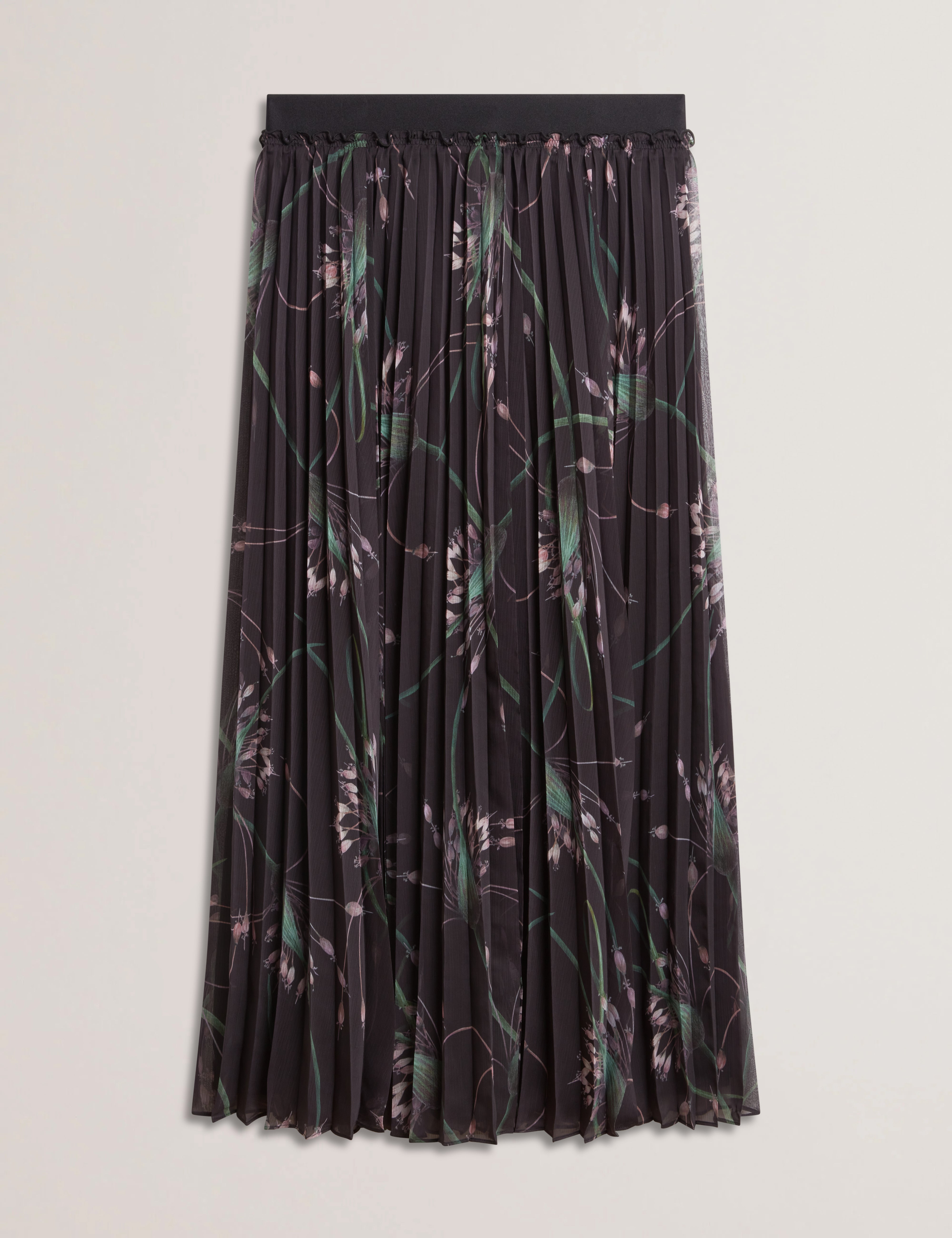 Women's Tavora-Pleated Printed Elasticated Midi Skirt