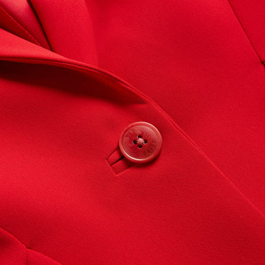 Women's Manabl-Single Breasted Tailored Blazer Red