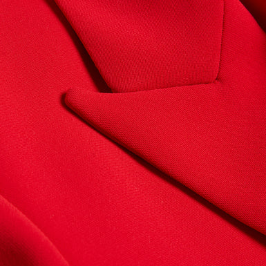 Women's Manabl-Single Breasted Tailored Blazer Red