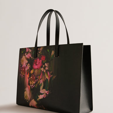 Women's Safyna-Printed Extra Large Icon Bag Jet-Black