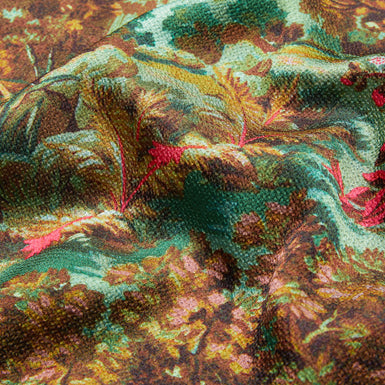 Women's Eyva-Printed Cowl Neck Midi Slip Dress Green