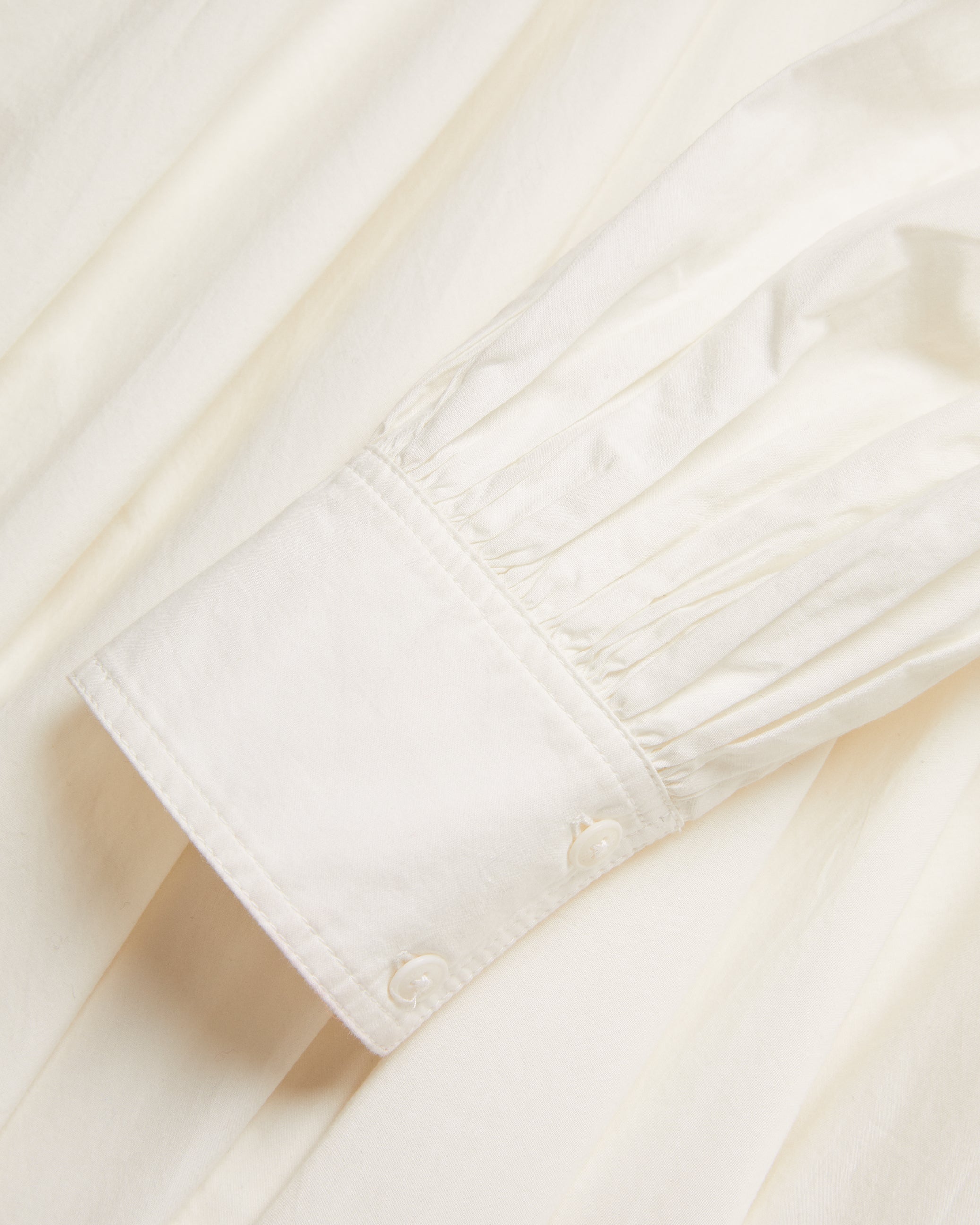 Women's Ene-Button Down Maxi Shirt Dress With Belt White