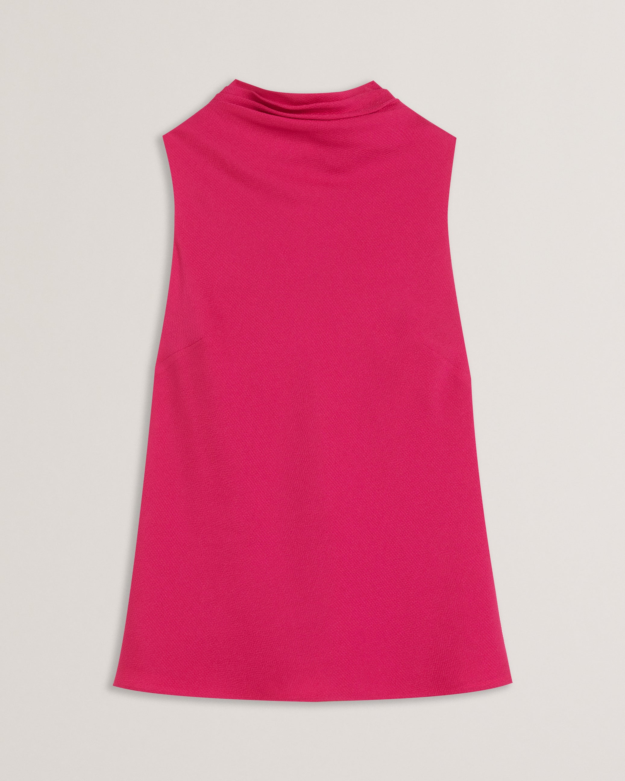 Women's Anini-Cowl Neck Sleeveless Top Fuchsia
