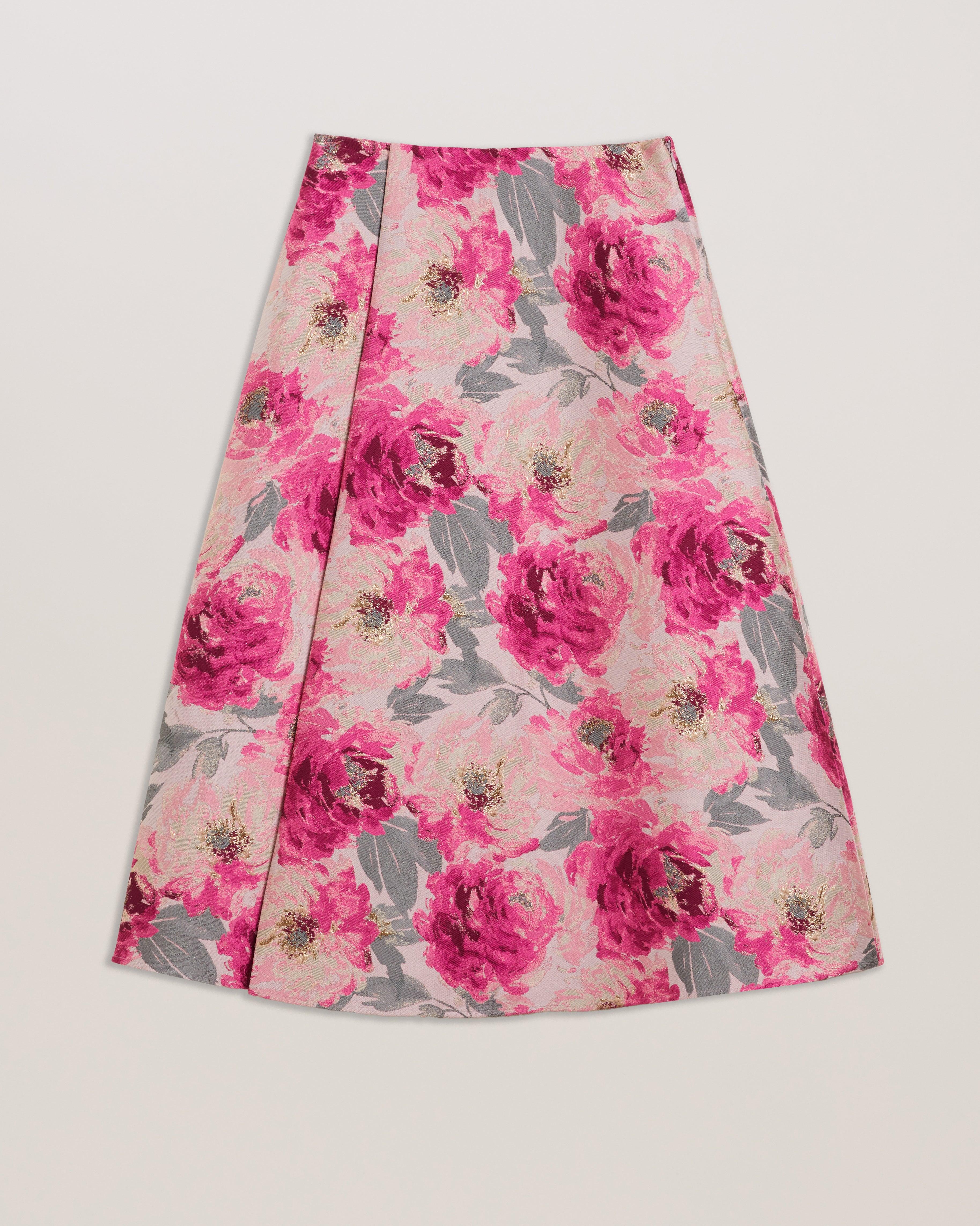 Women's Cleyyo-Asymmetric Jacquard Wrap Skirt Ivory