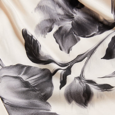 Women's Awyna-Printed High Waisted Wide Leg Trouser Black