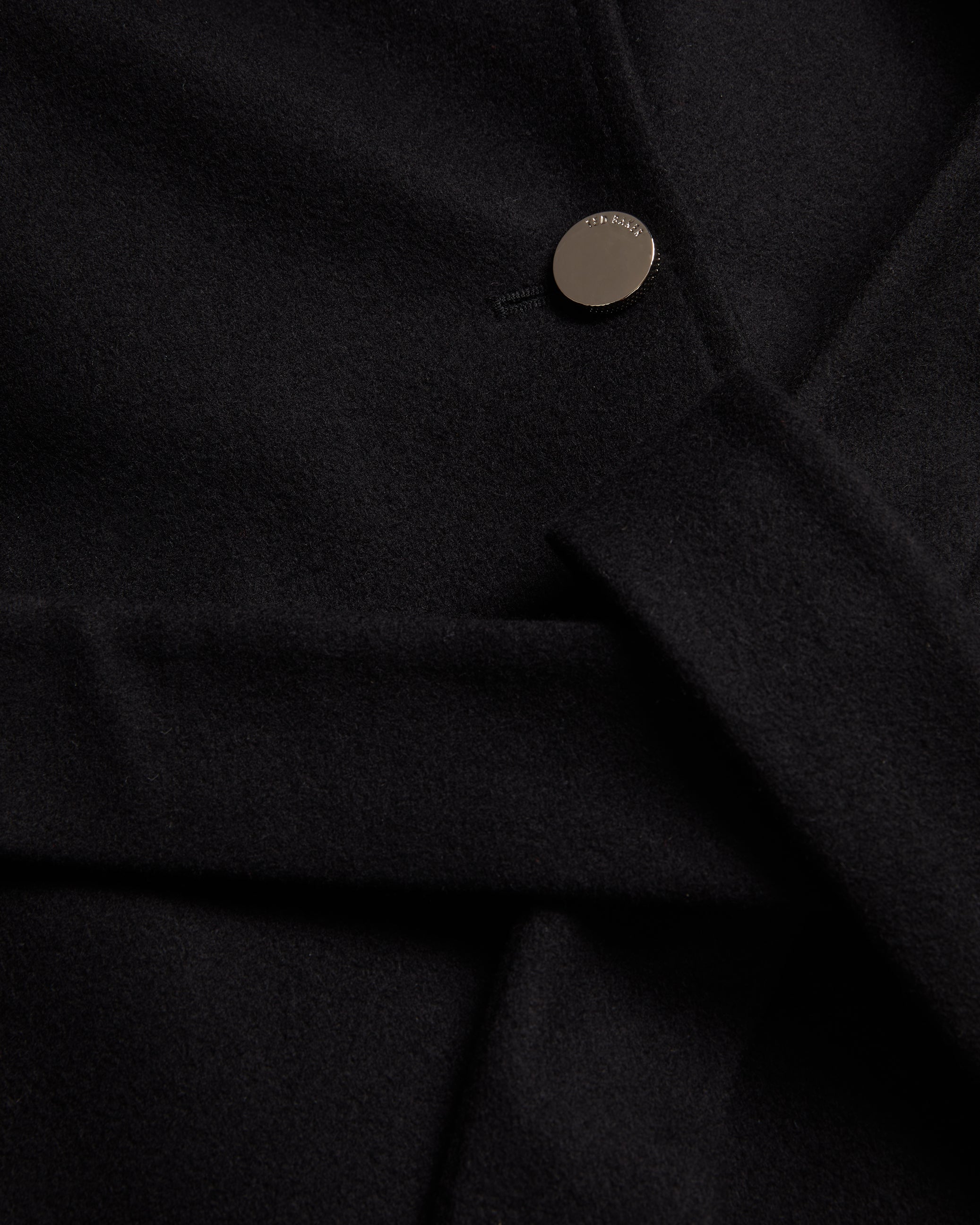 Women's Rosemax-Maxi Belted Wool Wrap Coat Black